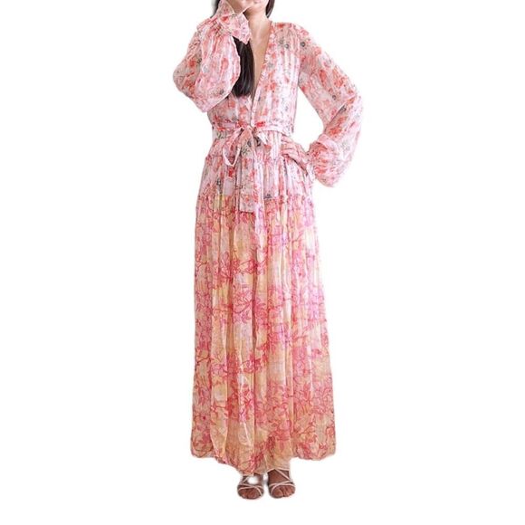 Rococo Sand Floral Maxi Dress - Picture 4 of 11